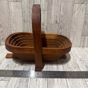 Wooden Collapsible Basket